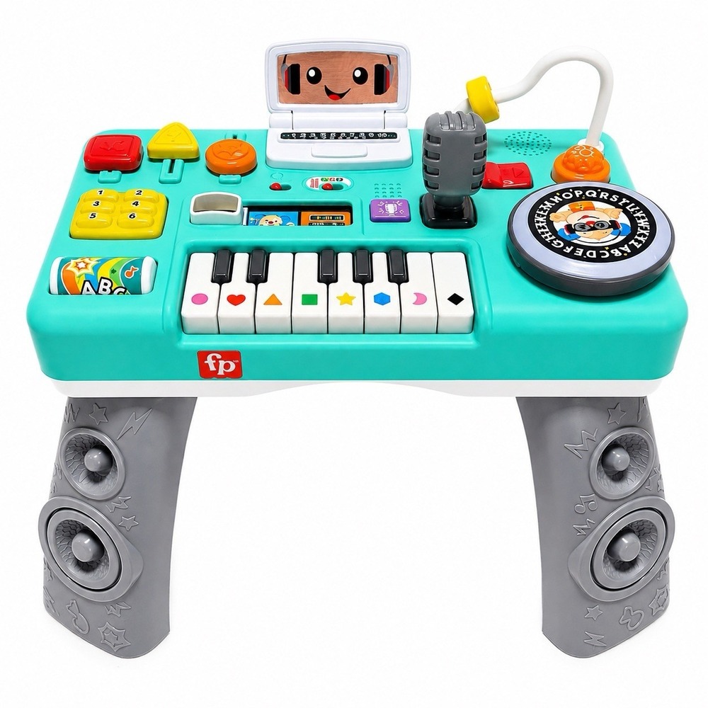 Fisher-Price Laugh & Learn DJ Musical Activity Table Baby & Toddler RETRO Works!
